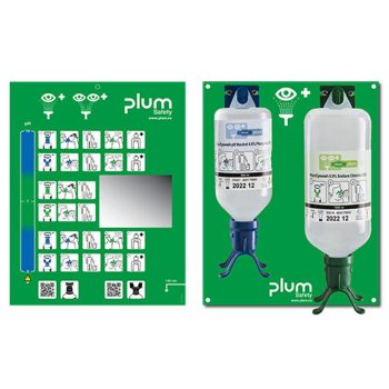 plum Augenspülstation 4803 mit Augenspülflasche 4604 und 4752