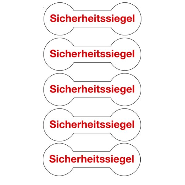 kingsmed ® Sicherheitssiegel für Verbandkästen und Schränke Bogen mit 5 Siegeln