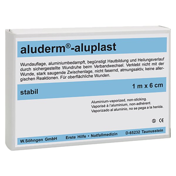 aluderm-aluplast Wundverbandpflaster 6 cm x 1 m SÖHNGEN stabil