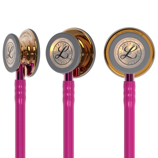 Classic III Stethoskop 5647 himbeerrot 3M Littmann Limited Edition in poliertem Kupfer