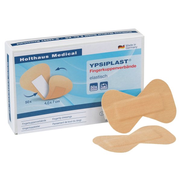 YPSIPLAST Fingerkuppenverband 4,0 x 7 cm HOLTHAUS elastisch 50 Stück