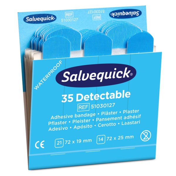 Sofortpflaster REF 51030127 alte REF 6735 CAP Strips detektierbar CEDERROTH für Pflasterspender Salvequick