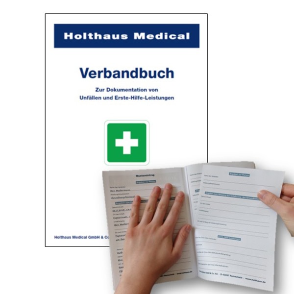 Verbandbuch HOLTHAUS A5 mit heraustrennbaren Einzelseiten